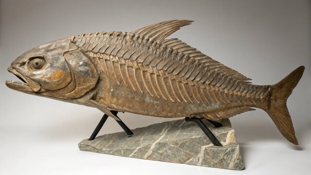 Cephalaspis on studio background
