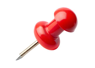 red pin isolated on white background