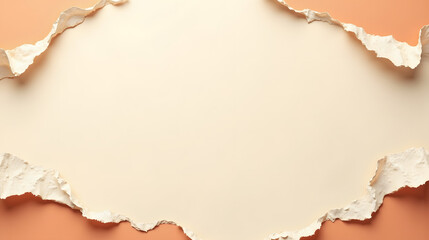 Obraz premium Torn Edge Abstract with Empty Center 