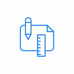 drawing tools design icon sign vector