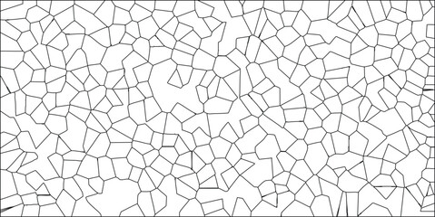 Obraz premium Abstract geometric pattern background with black and white cellular structure with unique polygonal shapes and complex network design for scientific and artistic applications.