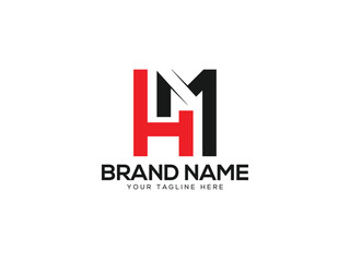 HM Letter Logo design Vector Art, Icons, and Graphics	
