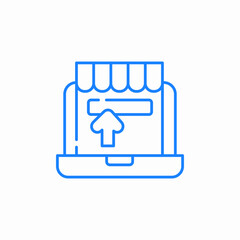 online shop icon sign vector