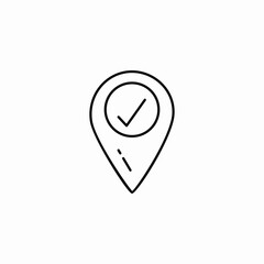 pin location icon sign vector