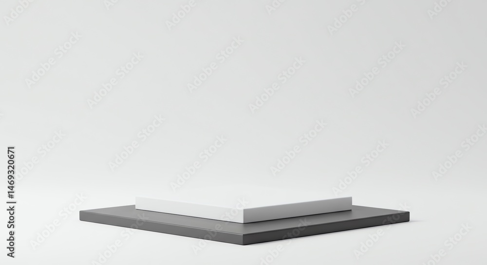Poster minimal product display platform, simple stage mockup