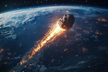Asteroid impact on Earth