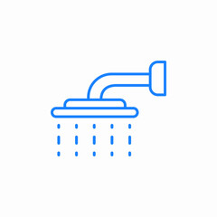 shower head icon sign vector