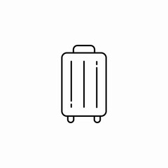 travel bag icon sign vector
