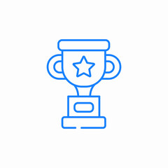 winning trophy icon sign vector
