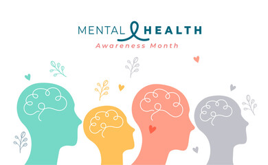mental health awareness concept background for healthcare