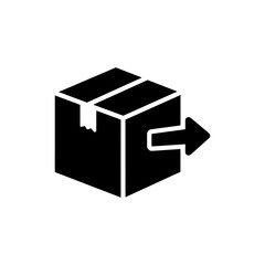 Box with Timeline Arrow - Project Management and Task Tracking Concept