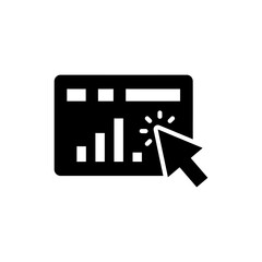 Cursor Clicking on Dashboard – Business Analytics and Performance Tracking Concept
