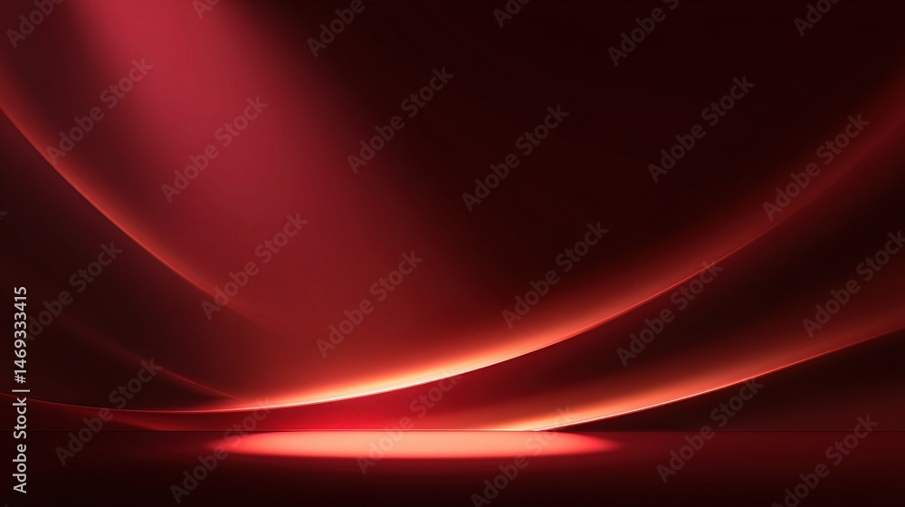 Poster elegant deep red background with smooth gradient and soft lighting