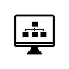 Project Chart on Screen, Representing Project Tracking and Business Analytics