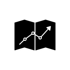 Roadmap with Rising Trend for Business Strategy and Growth Monitoring Concept