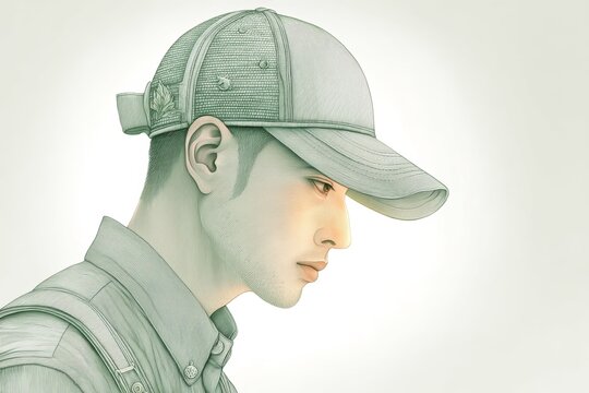 A soft watercolor painting of a pensive figure in muted tones, gazing outward with doubt