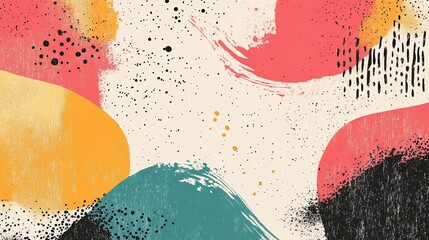 Abstract background with organic shapes and brush strokes for artistic designs