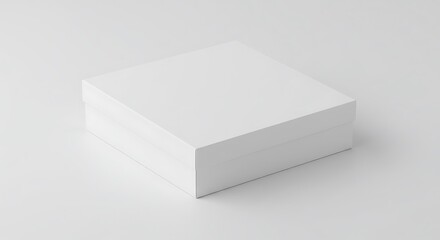 Fototapeta premium Blank White Box Mockup: Perfect for Packaging Design Presentation