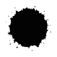Fototapeta premium Black ink splatter