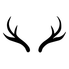 Black silhouette of horn