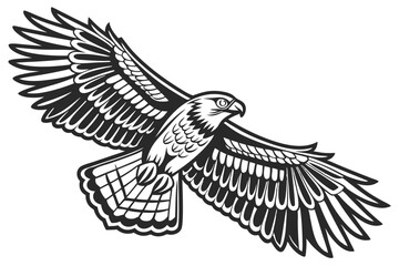 93 owl, bird, bird of prey, raptor, nocturnal, round eyes, beak, feathers, detailed, intricate, ornate, black and white, emblem, logo, vector, illustration