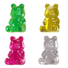 gummy bears 3D render