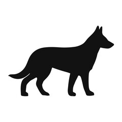 German shepherd dog silhouette