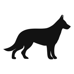 German shepherd dog silhouette