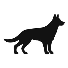 German shepherd dog silhouette