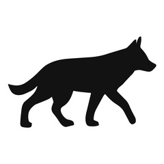 German shepherd dog silhouette