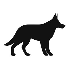 German shepherd dog silhouette