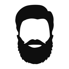 Hipster detailed hair and beard