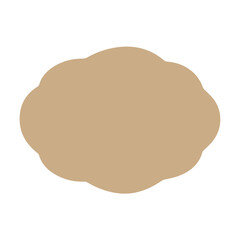 Kraft paper label shape