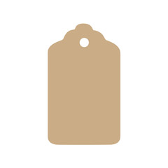 Kraft paper label shape