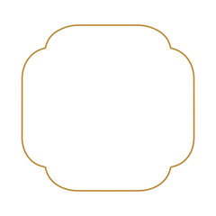 Outline vintage label frame