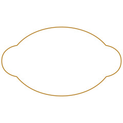 Outline vintage label frame