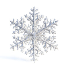 Intricate Snowflake Winter Wonder Sparkling Ice Crystal