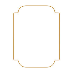 Outline vintage label frame