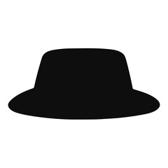 Retro hat silhouette