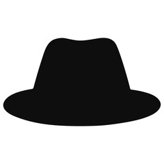 Retro hat silhouette