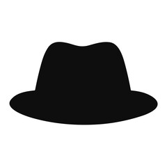 Retro hat silhouette