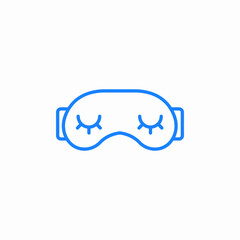 sleep mask icon sign vector