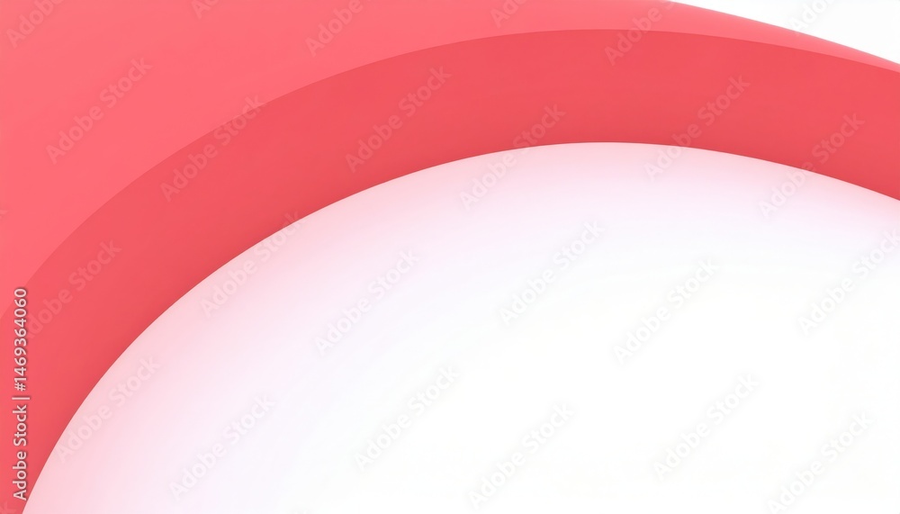 Poster dynamic red curves abstract design digital art minimalist style modern aesthetic close-up view conce