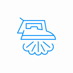 steam iron icon icon sign vector
