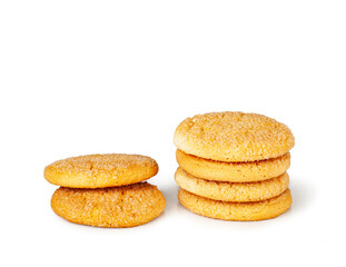 Cookies isolated on a white background, contour.