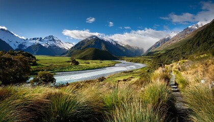 Fototapeta premium view of the mountains