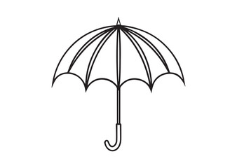 Umbrella Silhouette Vector