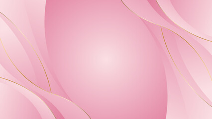 Abstract pink luxury curved background. Elegant Feminine wallpaper. Suitable for beauty design, templates, banners, covers, awards, sales, events, websites, pages and more