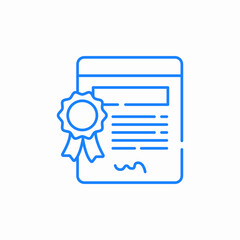 certificate seal icon sign vector