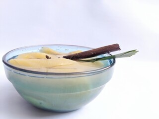 Pangat/boiled banana kepuk fruit compote mixed with kitchen spices
